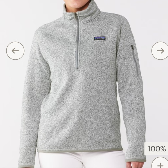 Patagonia Quarter Zip, light grey- XS - Picture 2 of 8